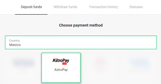 “AstroPay” payment method