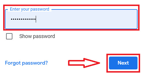 Password dell'account Google