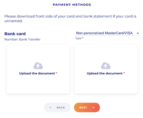 Verify a non-personalized Bank Card